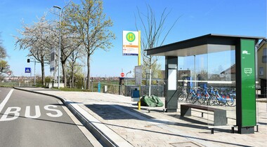 Neuer Mobilitätspunkt in Stetten mit neuer Ausstattung