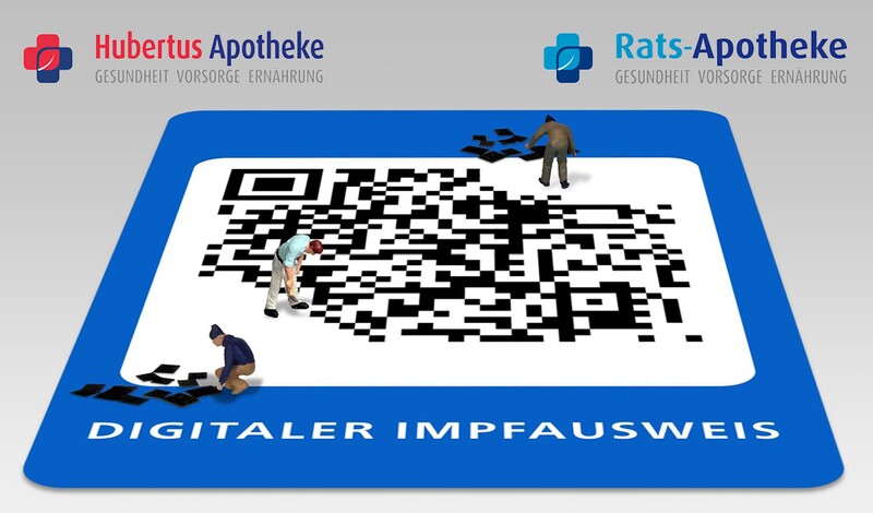 Digitale Impfzertifikate bei Hubertus Apotheke und Rats-Apotheke